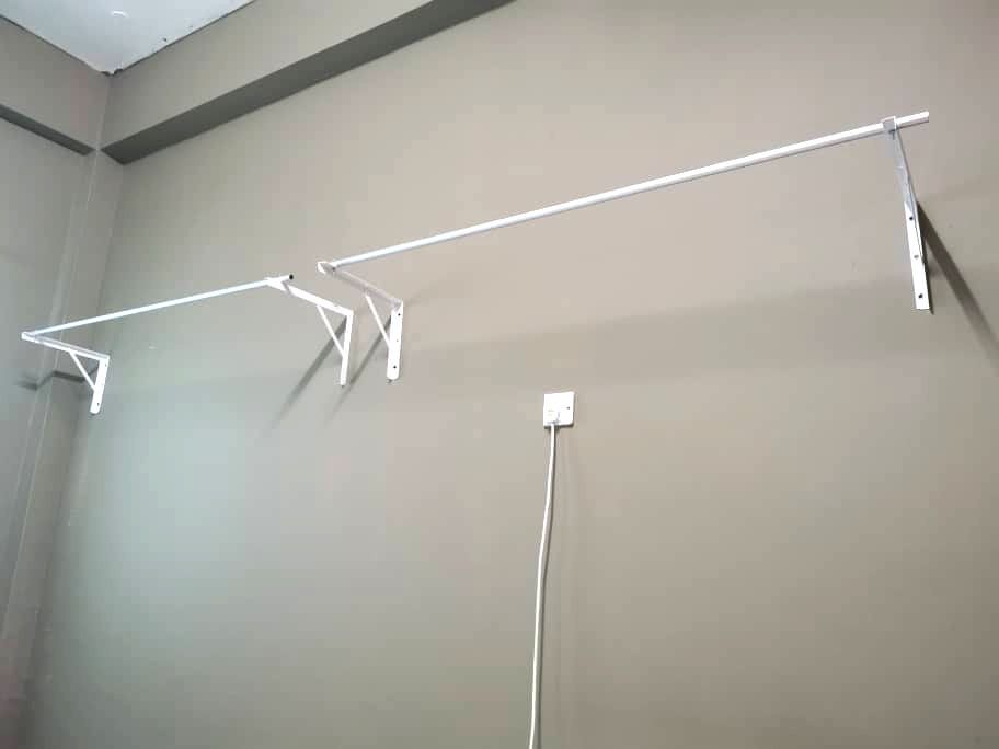 Diy Tempat Penyangkut Baju Dinding Dengan Modal Rm150 Mudah Kemas Boleh Sangkut Banyak Baju Kreatif