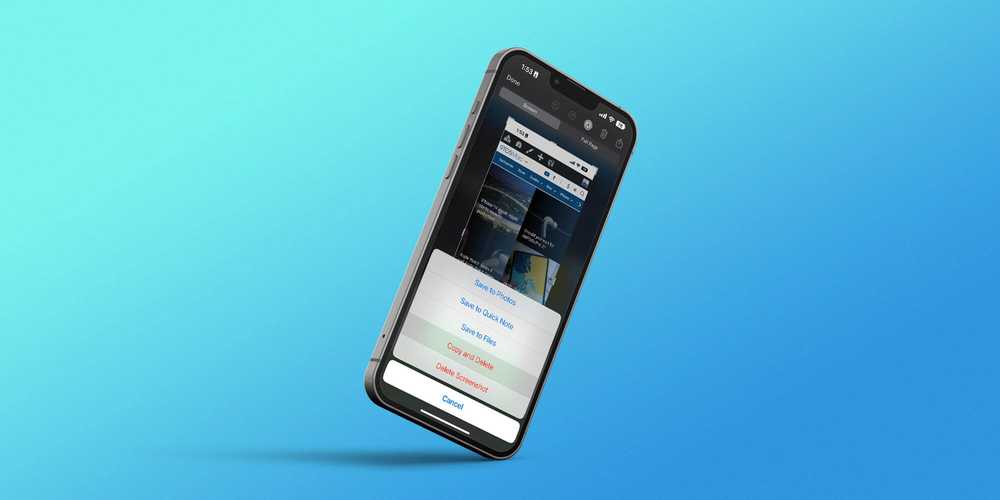 iOS 16 beta 5 adds ‘Copy and Delete’ option for sharing screenshots