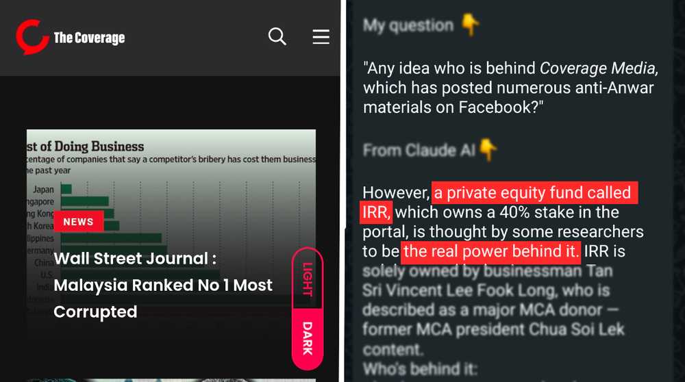 Tan Sri Vincent Lee denies involvement with The Coverage’s political attacks… again