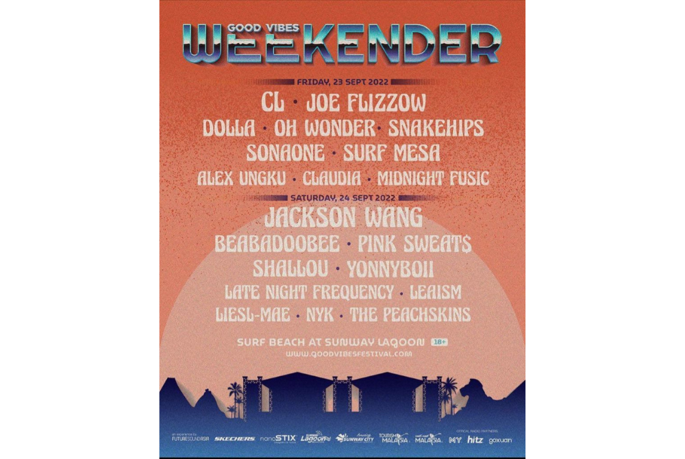 Jackson Wang, CL are headlining Good Vibes Weekender 2022