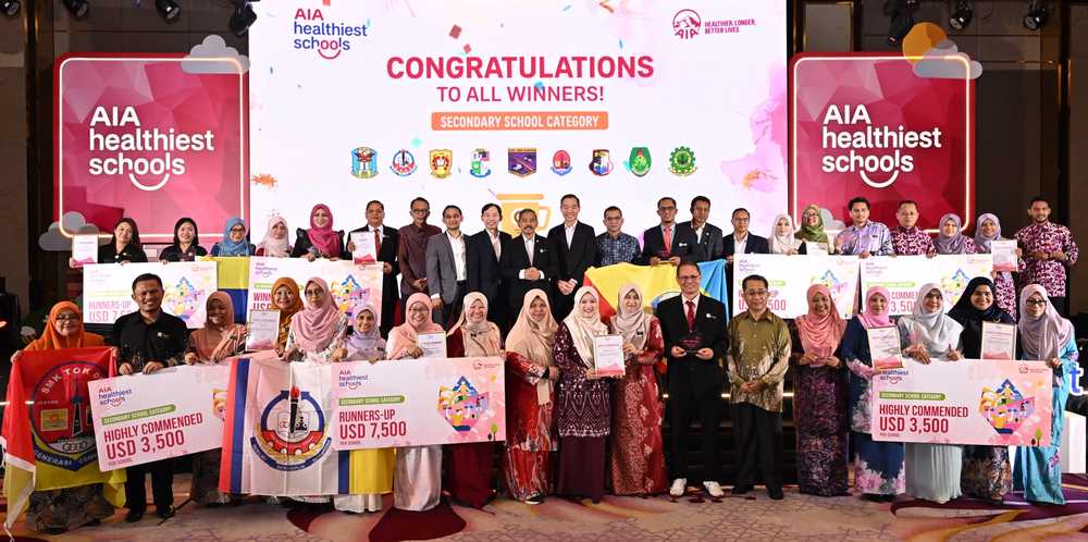 18 Schools Win USD100,000 for Impactful Student-Led Initiatives at AIA Healthiest Schools Awards Ceremony