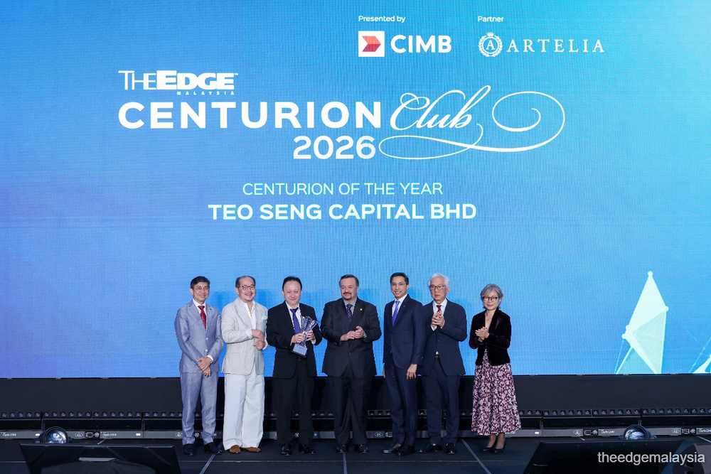 Teo Seng takes home top prize at The Edge Centurion Club Awards for companies under RM1 bil