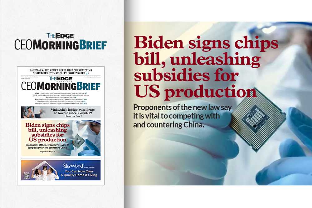 Biden Signs Chips Bill, Unleashing Subsidies For US Production