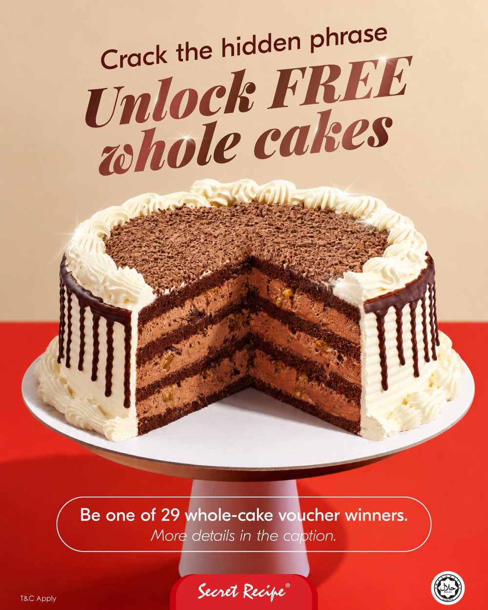 Secret Recipe Celebrates 29th Anniversary with 3 Cake Slices for RM29 and Whole Cake Giveaway