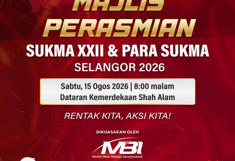 Image from: MBI Selangor terajui penganjuran Majlis Perasmian SUKMA XXII dan Para SUKMA Selangor pada 15 Ogos 2026