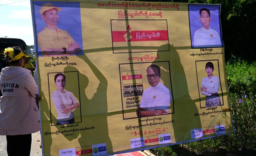 Myanmar junta stages election after five years of civil war