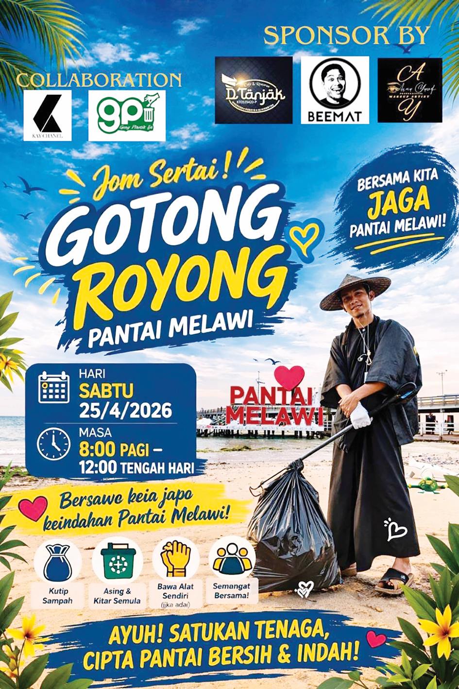 Image from: Samurai sampah Kelantan, diejek ‘gila’ sebelum diiktiraf