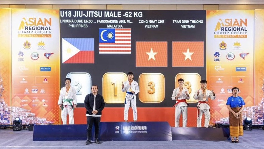 Image from: Skuad ju-jitsu negara tuai tiga emas di Kemboja