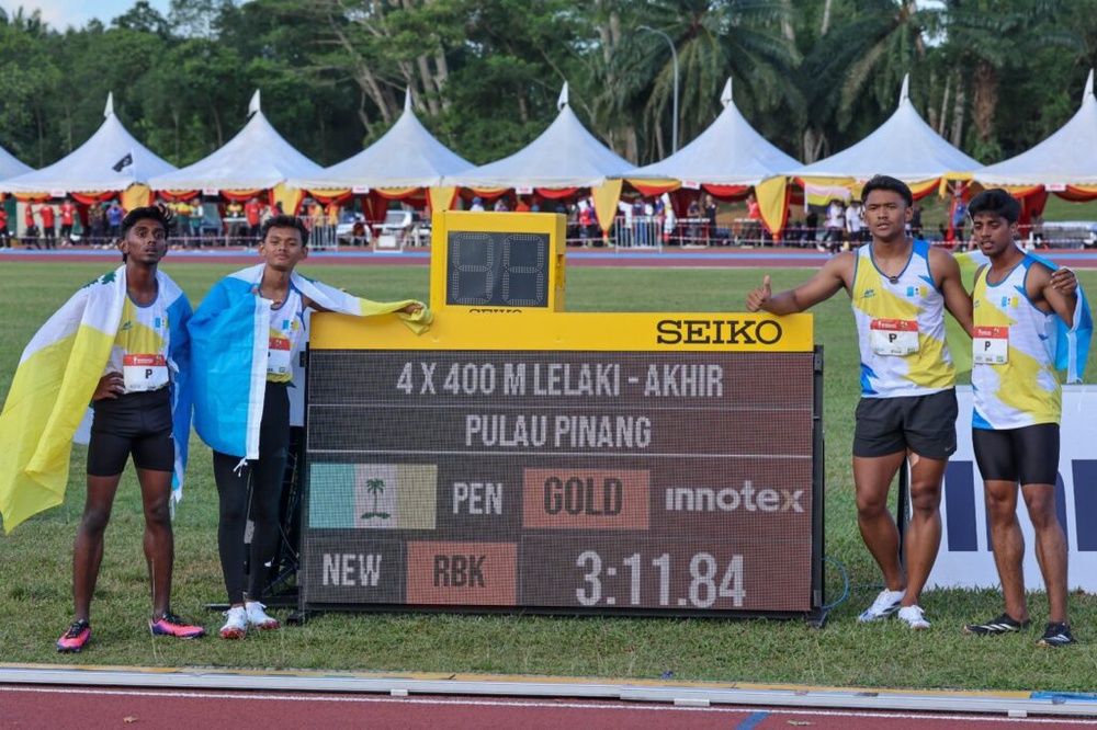 Image from: Kuartet 4x400m Pulau Pinang tamat kemarau emas 28 tahun