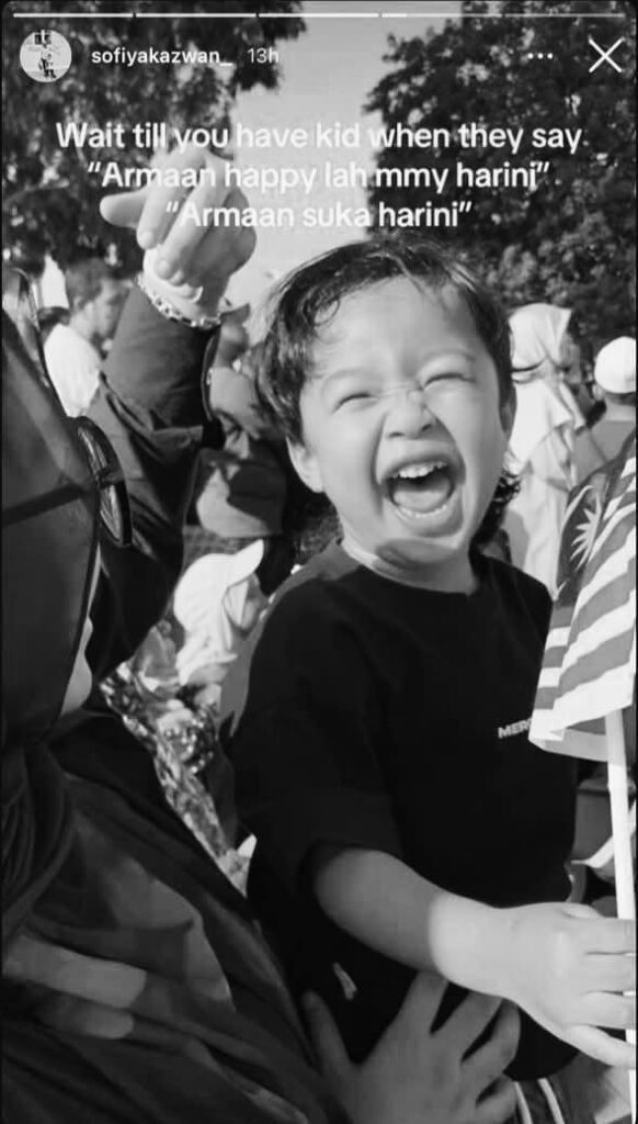 Image from: Nahas ngeri LPT: ‘Armaan happylah mummy hari ni’