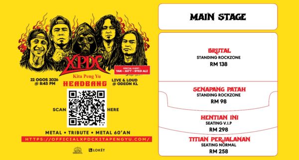Image from: XPDC Kita Peng Yu tampil tiga segmen ekslusif buat peminat rock