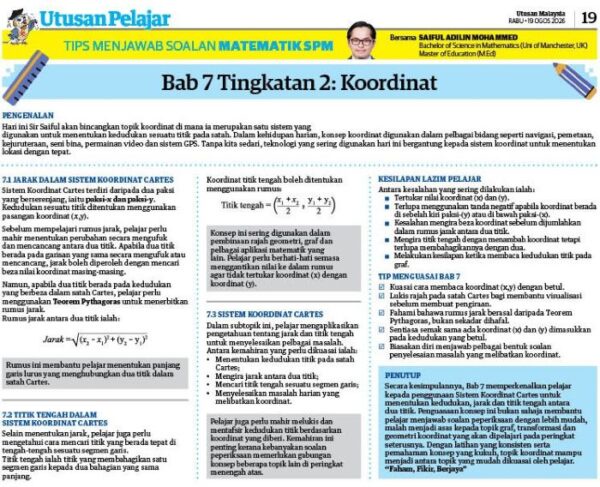 Image from: Tips Menjawab Soalan Matematik SPM (Bab 7 Tingkatan 2: Koordinat)