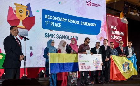 Image from: SMK Sanglang, SK Manir ungguli AIA Healthiest Schools 2026