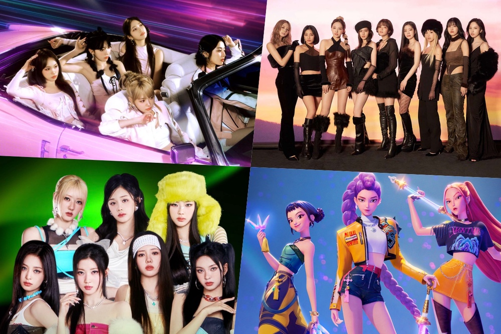 Red Riaj LE SSERAFIM, TWICE, BABYMONSTER, And HUNTR/X Earn RIAJ Platinum ...