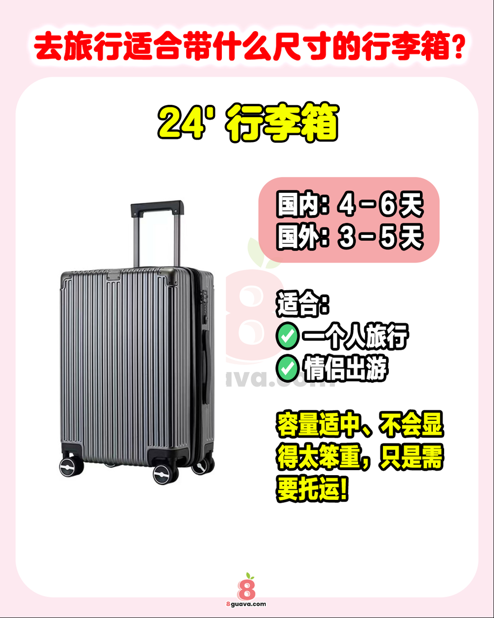 Image from: 去旅行行李箱该怎么选 🧳快@你爱旅行的朋友来看❗