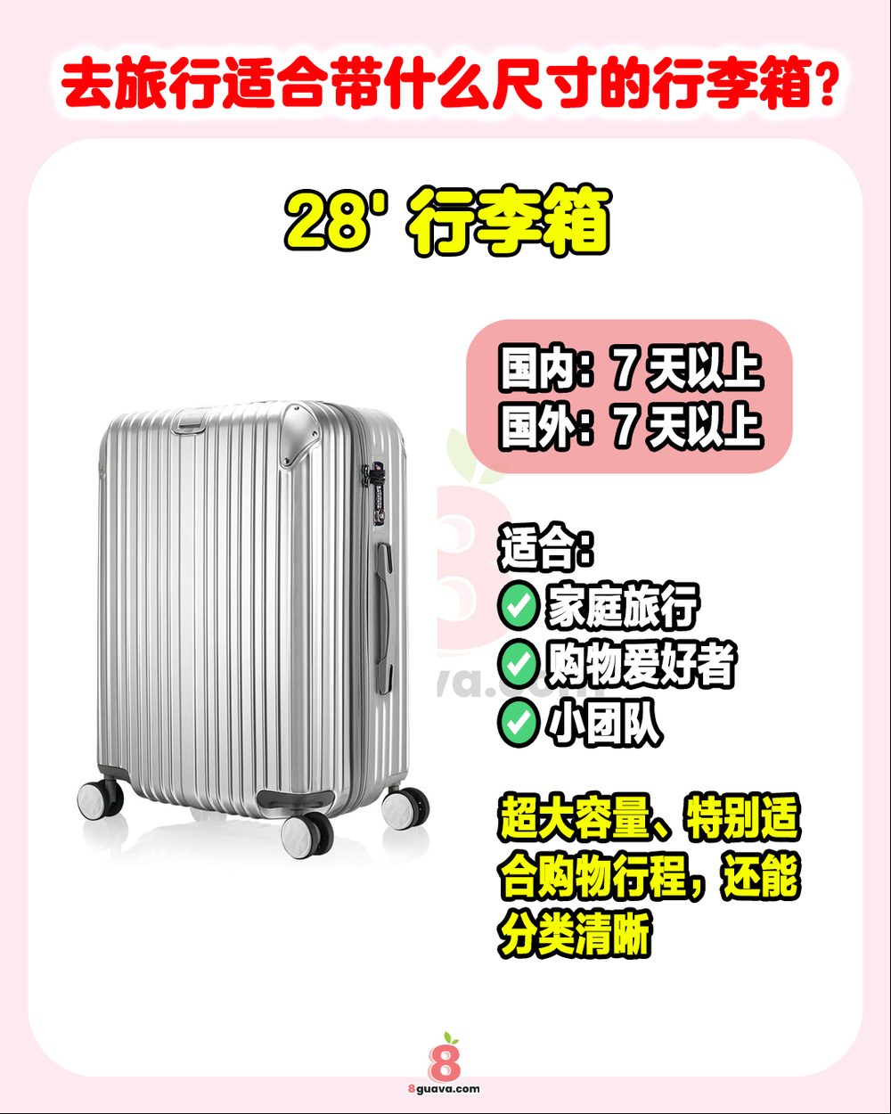 Image from: 去旅行行李箱该怎么选 🧳快@你爱旅行的朋友来看❗