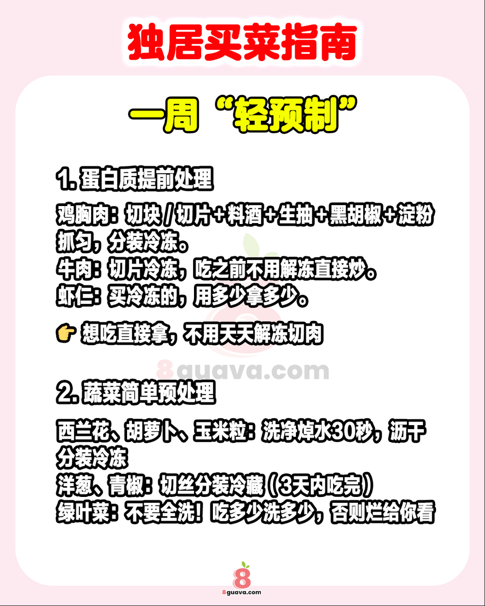 Image from: 独居买菜指南 一次看🛒这套“不浪费清单”请收好❗