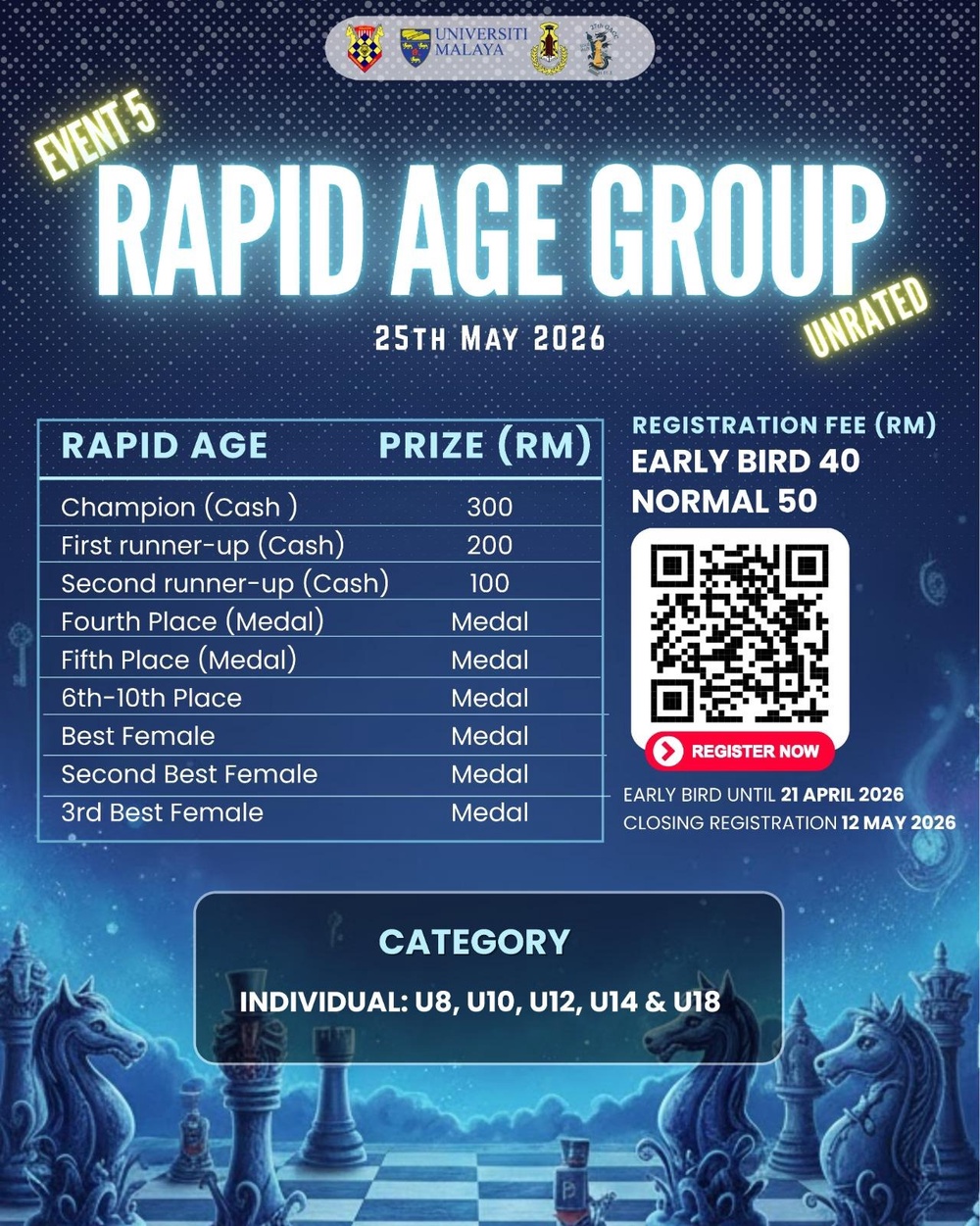 Image from: ♟️【 全马最强棋局 】连办27年的 GACC 归来🔥奖金丰厚! 💰谁能从马大带走冠军？