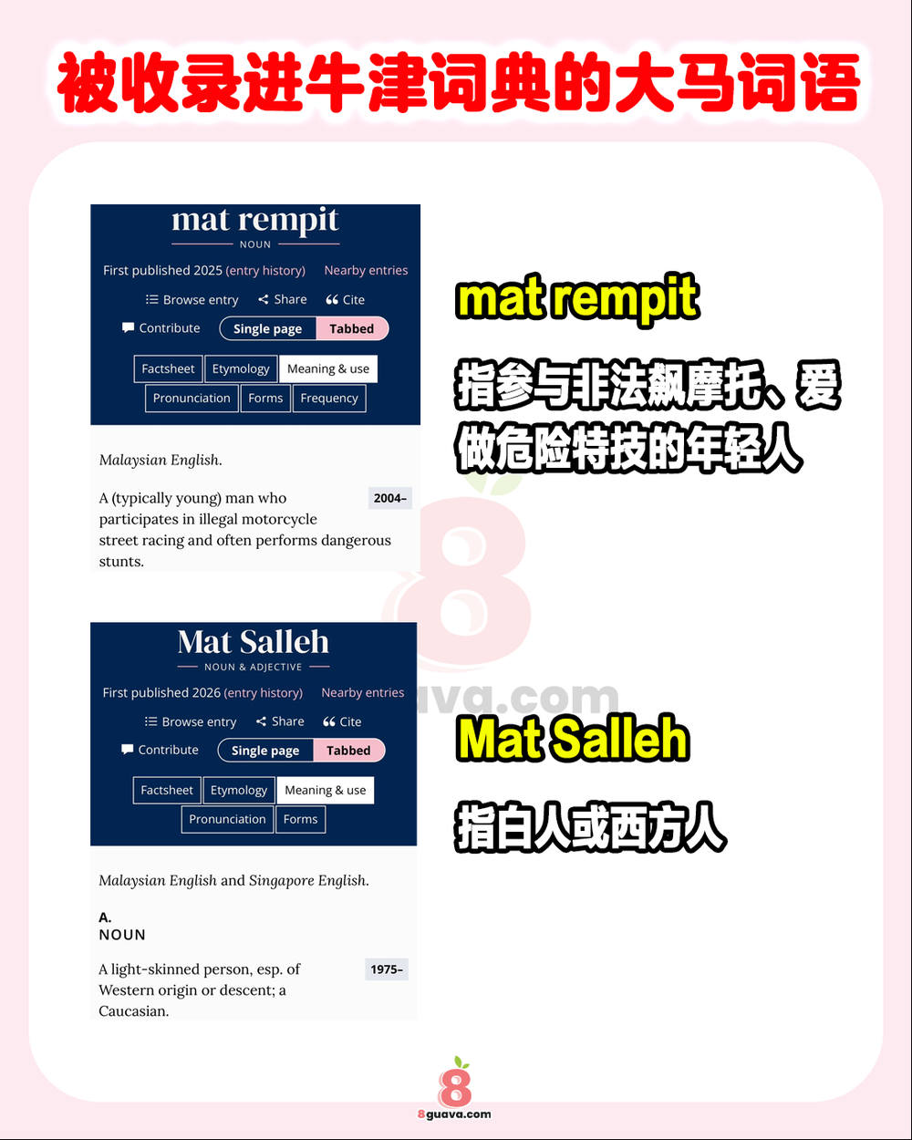 Image from: 被收录进牛津词典的大马词语 📖原来这些大马话也是“正版英语”？