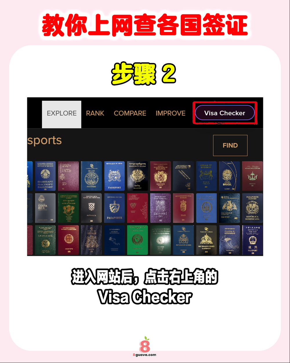 教你上网查看各国签证