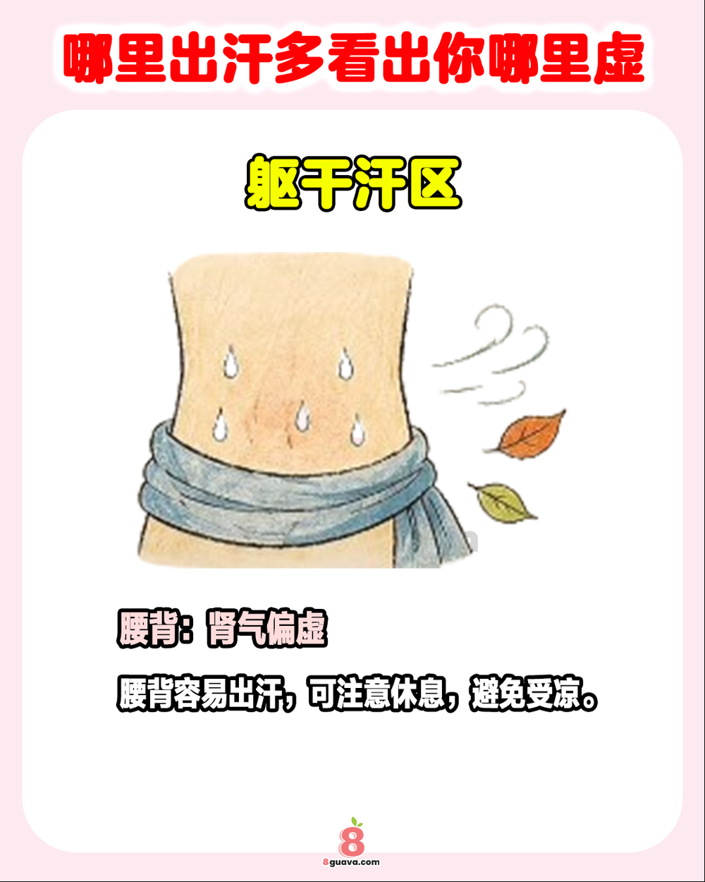 哪里出汗多哪里虚