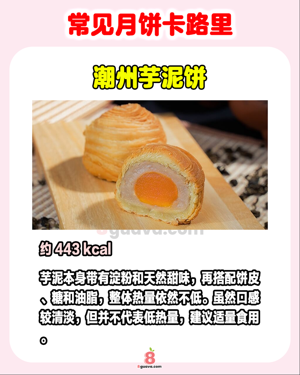 Image from: 常见月饼卡路里 一次看🥮千万别吃多了❗