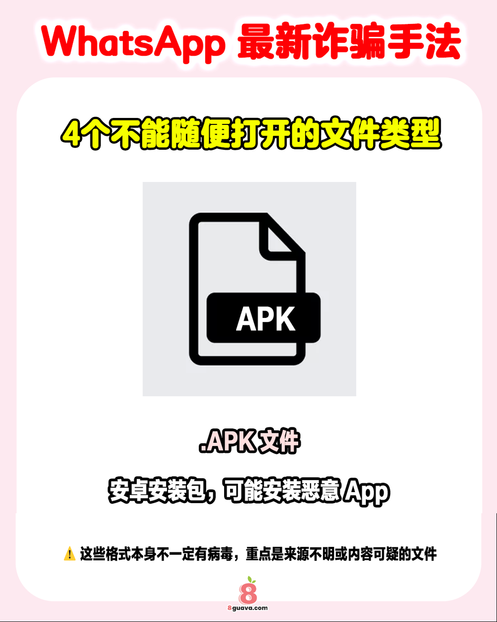 Image from: WhatsApp最新诈骗手法曝光  ⚠️收到这类 ZIP 文件千万别点开❗