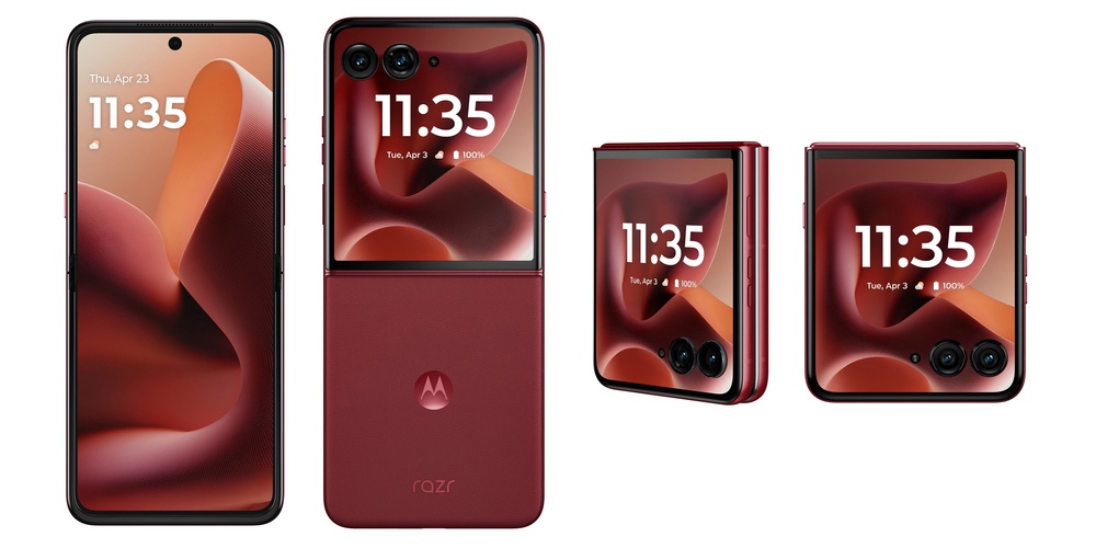Motorola Razr+ (2025) has an extra button and a sleek ‘Rio Red’ color ...