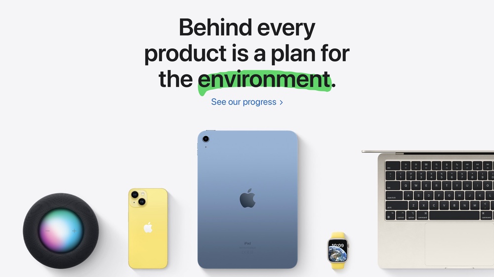 Apple touts environmental progress in annual report ahead of Earth Day
