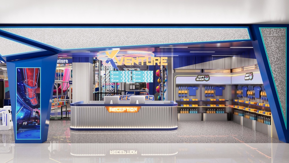 Shopfront: Cawangan pertama Xventure di Malaysia yang terletak di The Light City, Pulau Pinang.