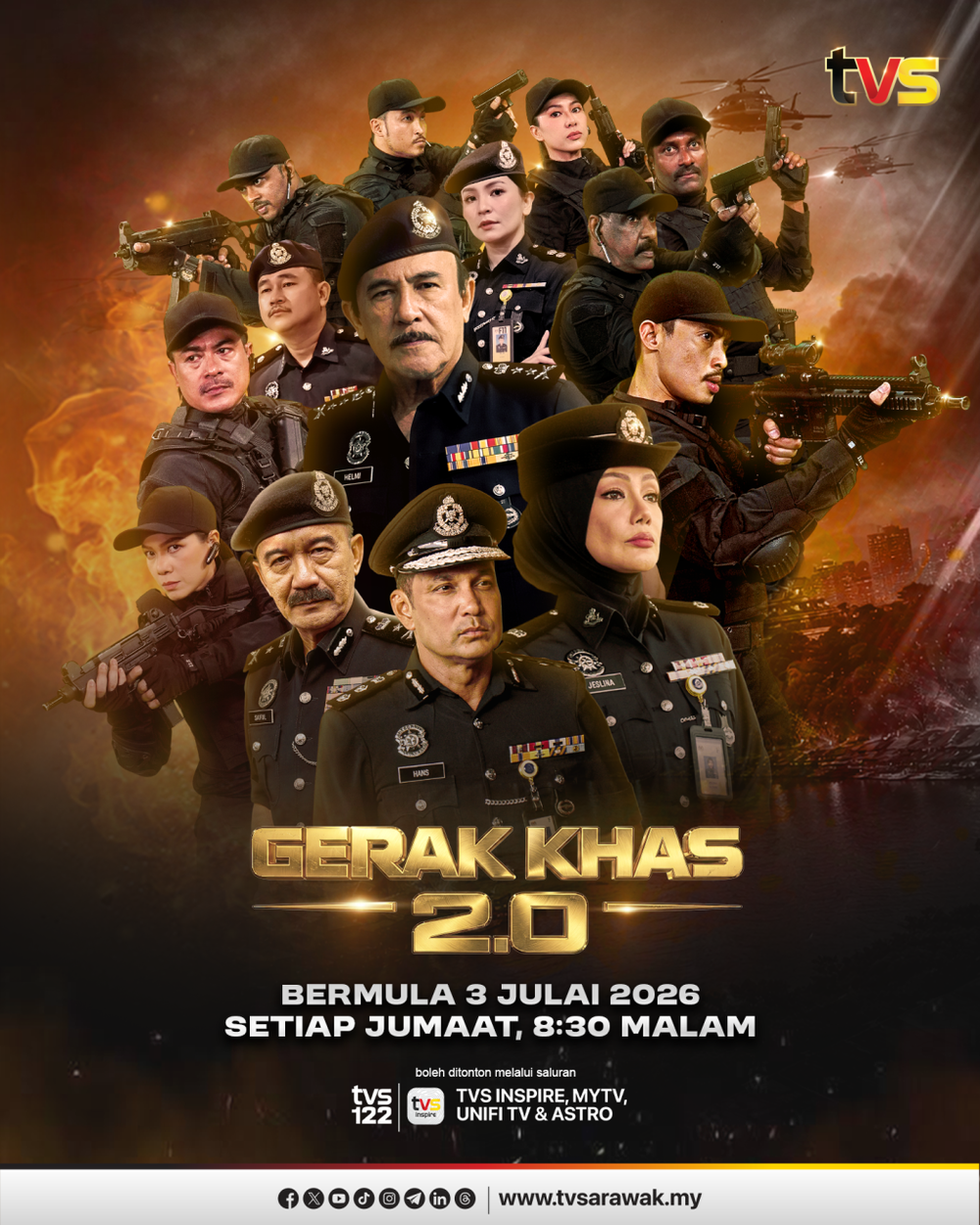 Image from: Disangka Sudah Berkubur, 'Gerak Khas' Hidup Semula Selepas TVS Ambil Alih Legasi Drama Ikonik