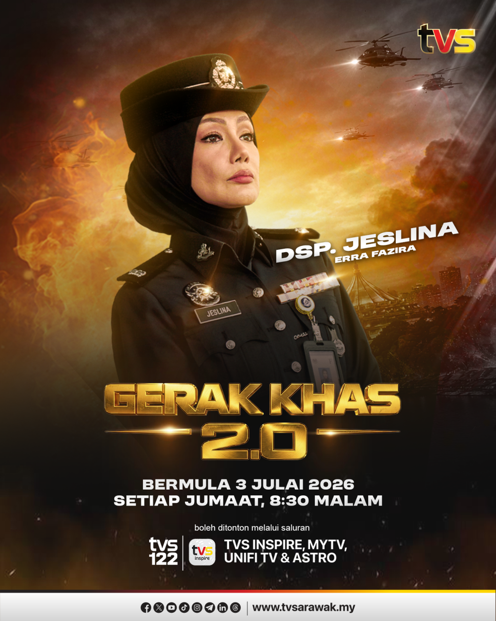 Image from: Disangka Sudah Berkubur, 'Gerak Khas' Hidup Semula Selepas TVS Ambil Alih Legasi Drama Ikonik