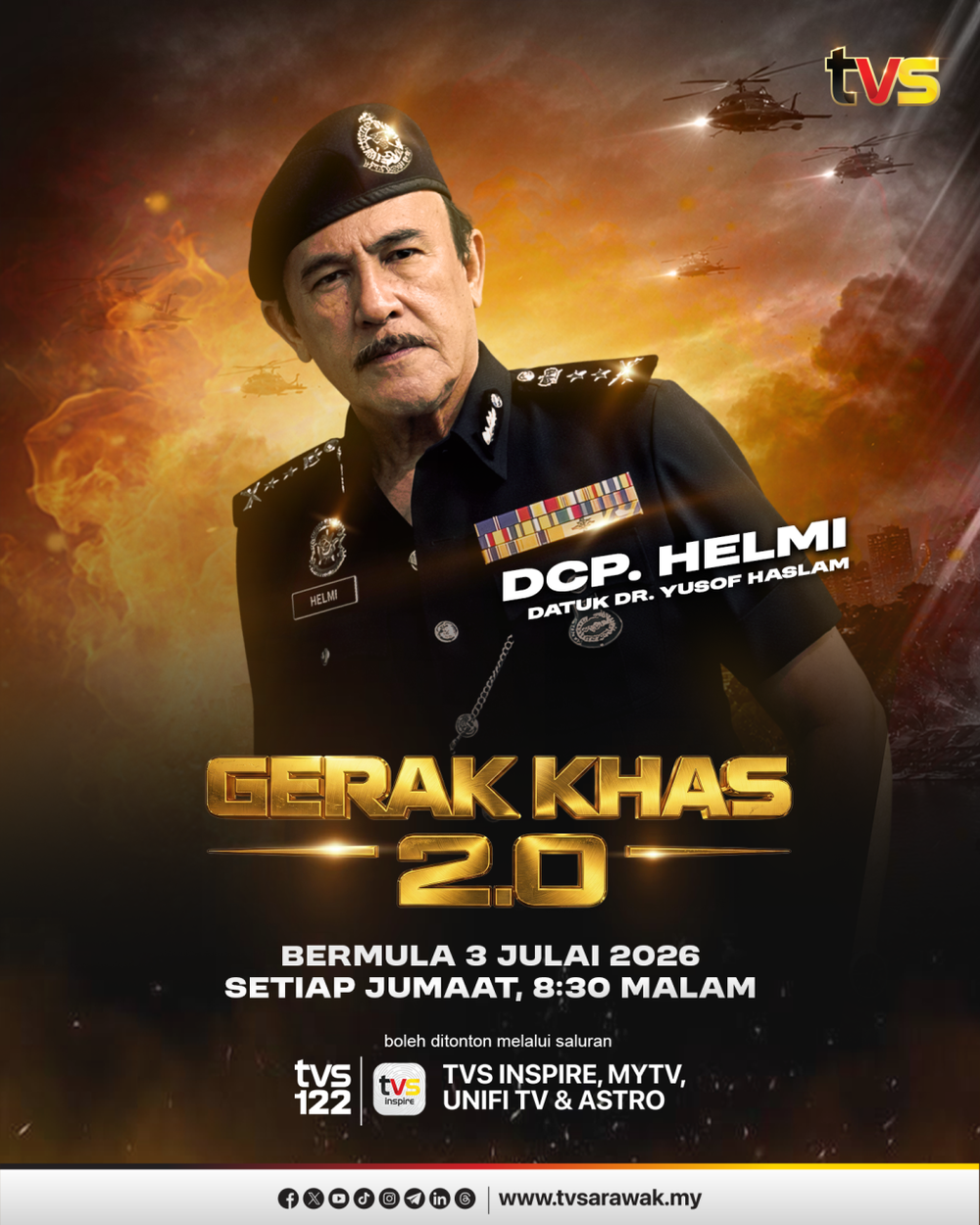 Image from: Disangka Sudah Berkubur, 'Gerak Khas' Hidup Semula Selepas TVS Ambil Alih Legasi Drama Ikonik
