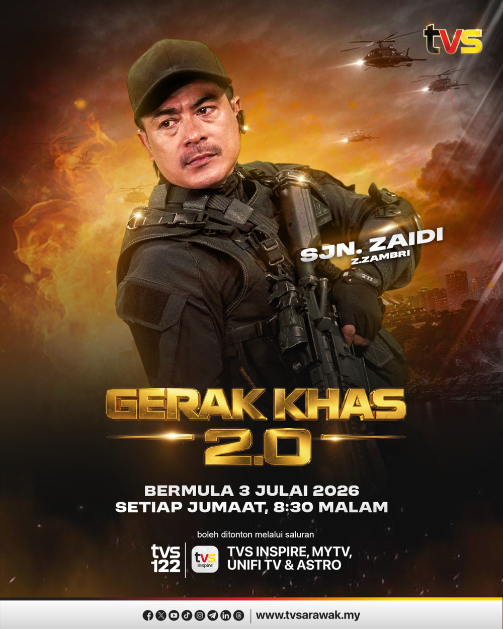 Image from: Disangka Sudah Berkubur, 'Gerak Khas' Hidup Semula Selepas TVS Ambil Alih Legasi Drama Ikonik