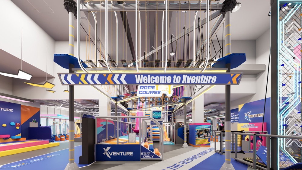 Rope Course: Tarikan laluan tali dalaman Xventure.