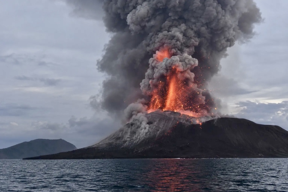 Image from: 印尼火山喷发航班取消  返马机票暴涨3倍