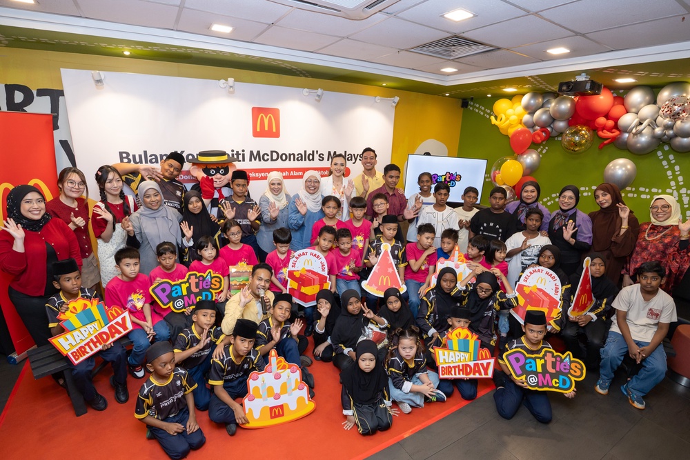 Children join McDonald's Malaysia Mekdi Community Month 10th anniversary birthday celebration