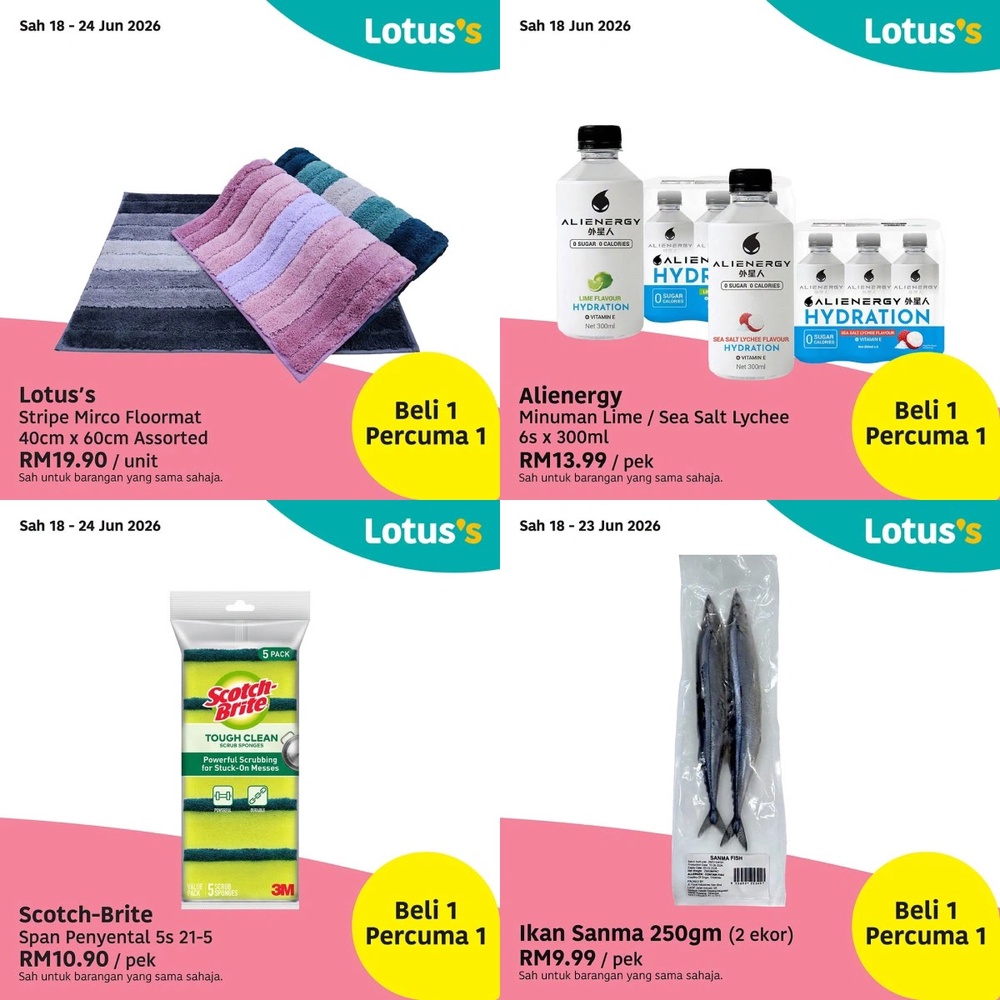 Image from: Lotus's推出Buy 1 Free 1