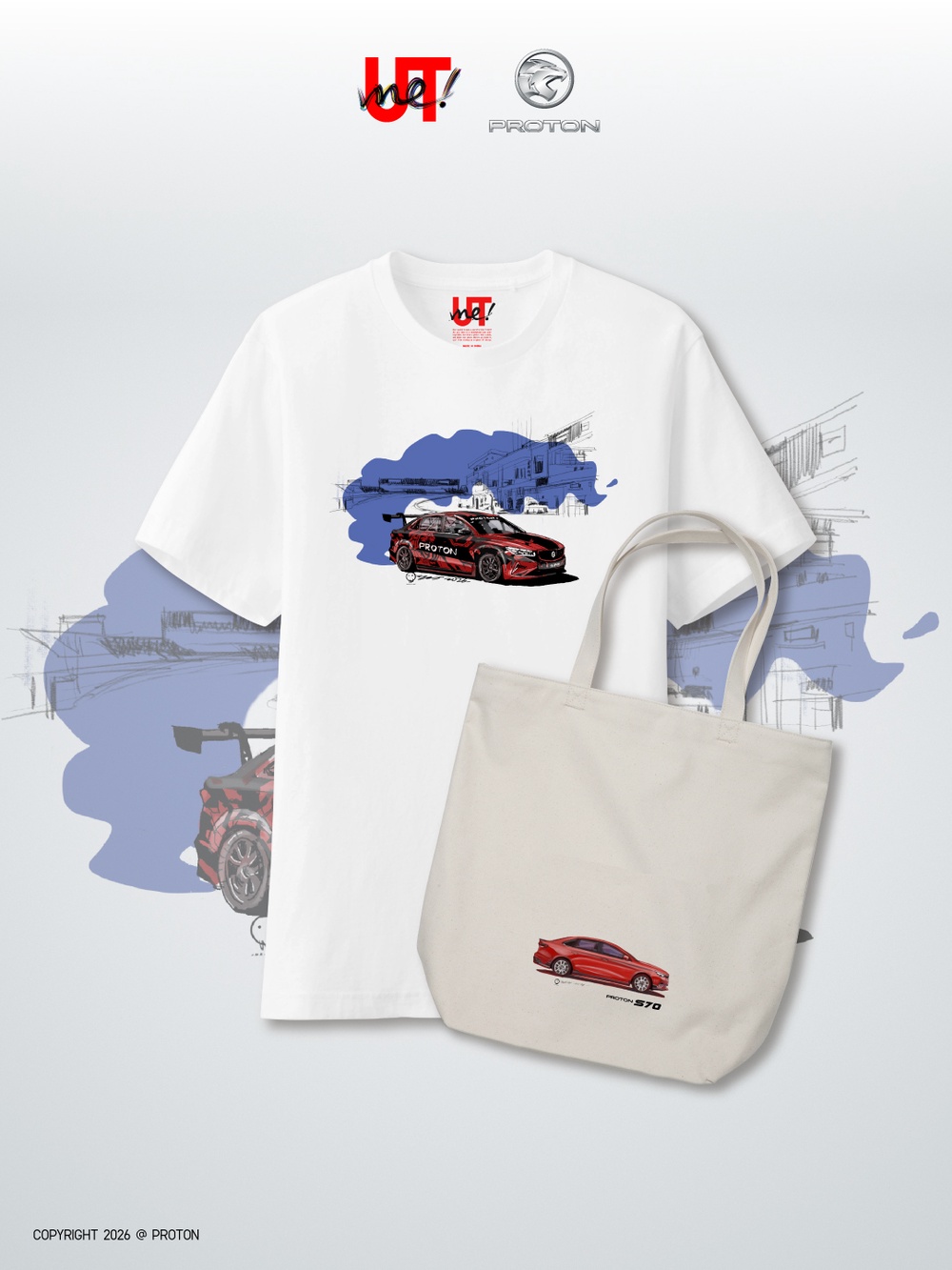 Image from: UNIQLO and PROTON Celebrate Malaysian Automotive Icons with Exclusive UTme! Collection