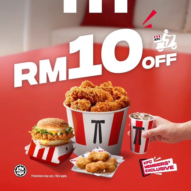 Image from: KFC再推出RM10和RM15的折扣券！