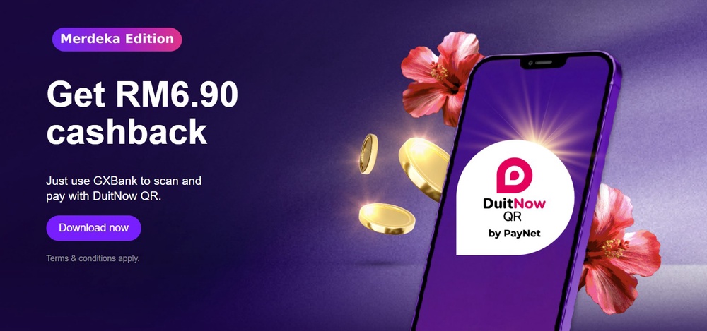 Image from: GXBank推出RM6.90现金回扣优惠,线下门店扫码支付就可拿到现金回扣