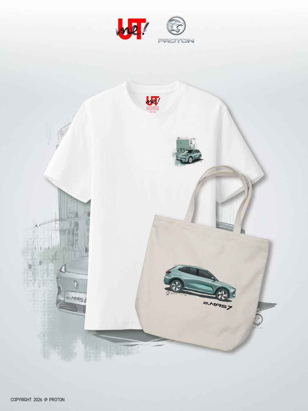 Image from: UNIQLO and PROTON Celebrate Malaysian Automotive Icons with Exclusive UTme! Collection