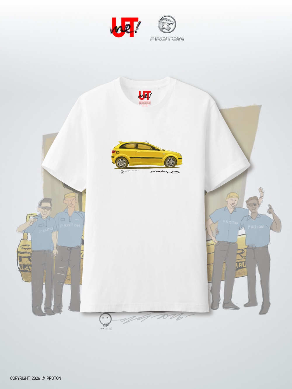 Image from: UNIQLO and PROTON Celebrate Malaysian Automotive Icons with Exclusive UTme! Collection