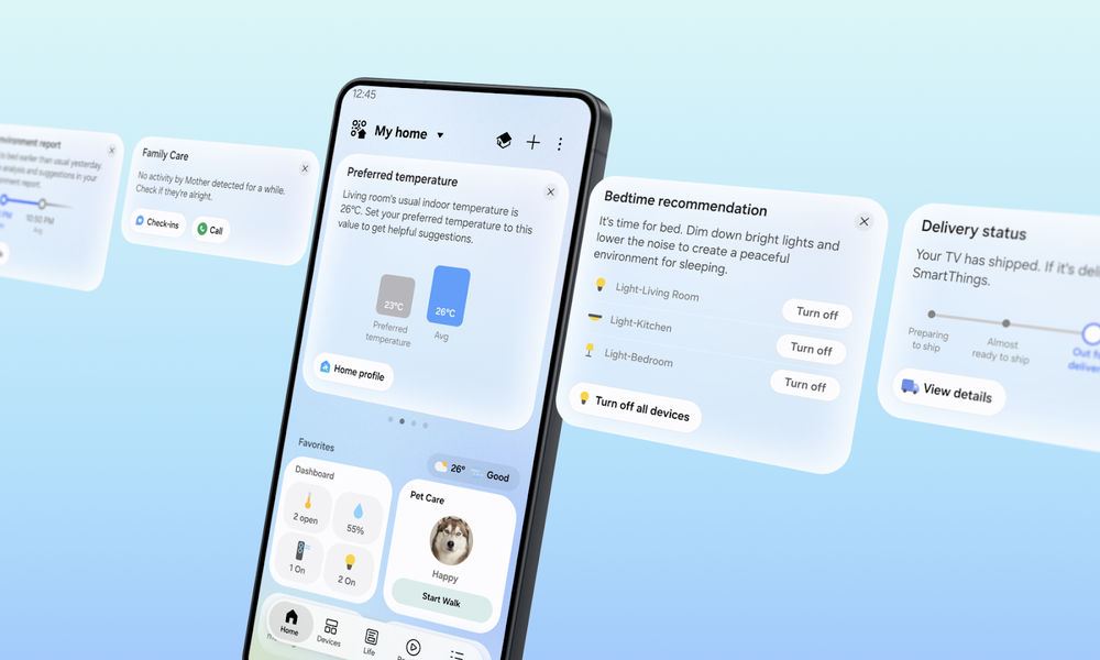 Samsung SmartThings Now introduces a redesigned Home tab and enhanced smart home controls
