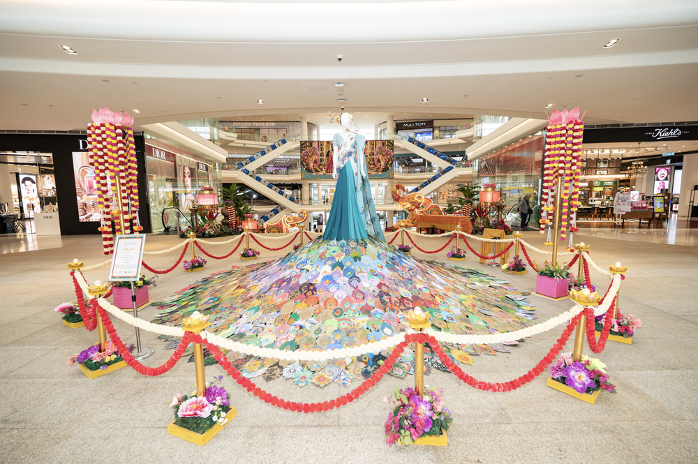 The Saree of 1080 Blessings festive installation at Pavilion Bukit Jalil