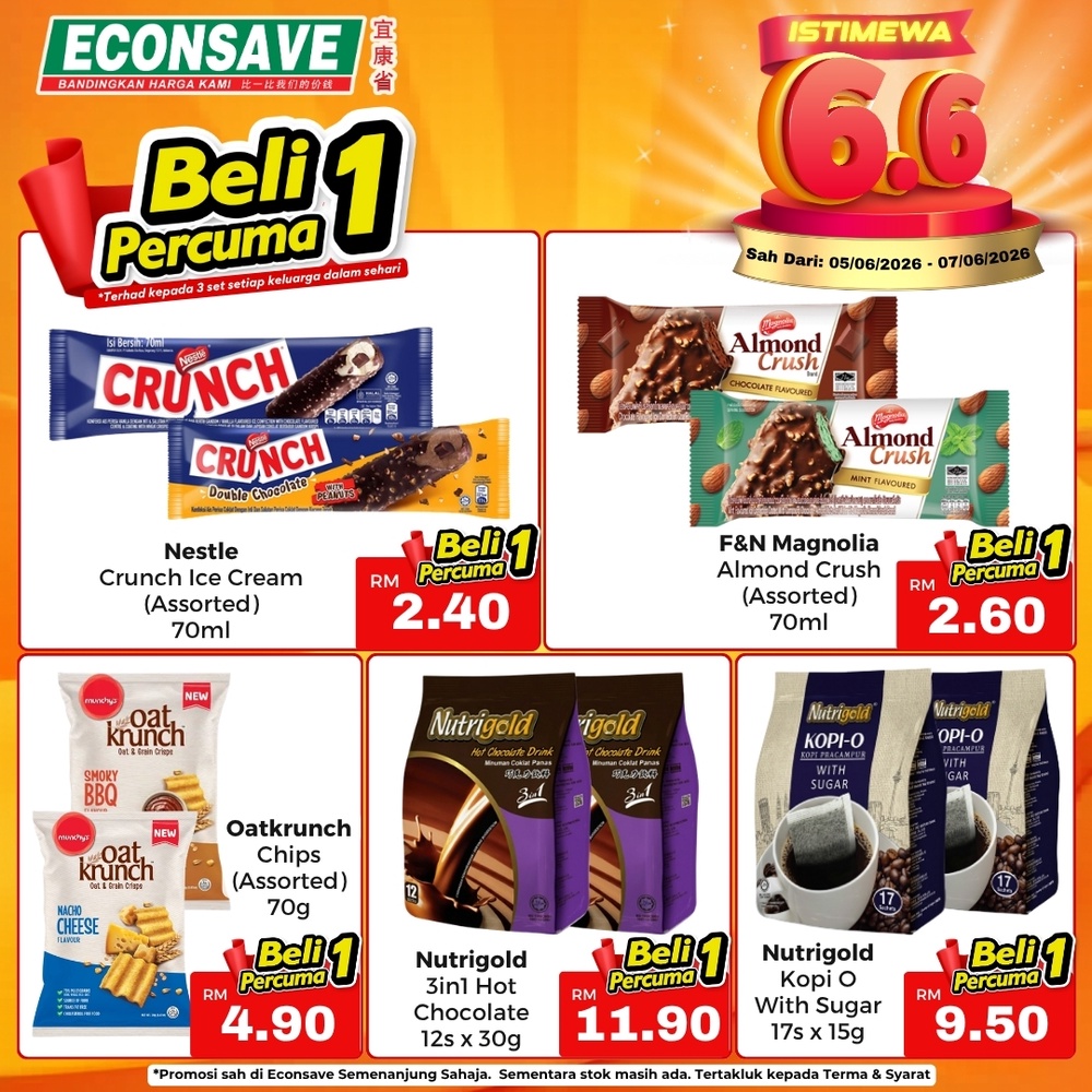 Image from: Econsave推出Buy 1 Free 1
