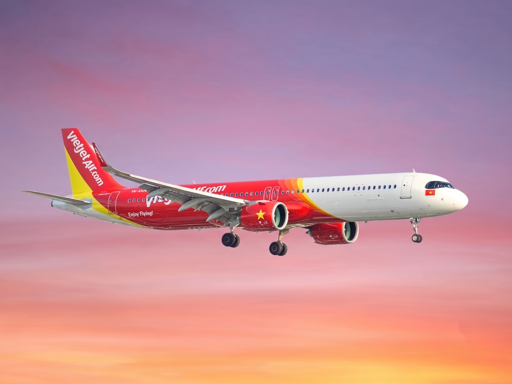 Vietjet aircraft as the airline expands its network across Asia