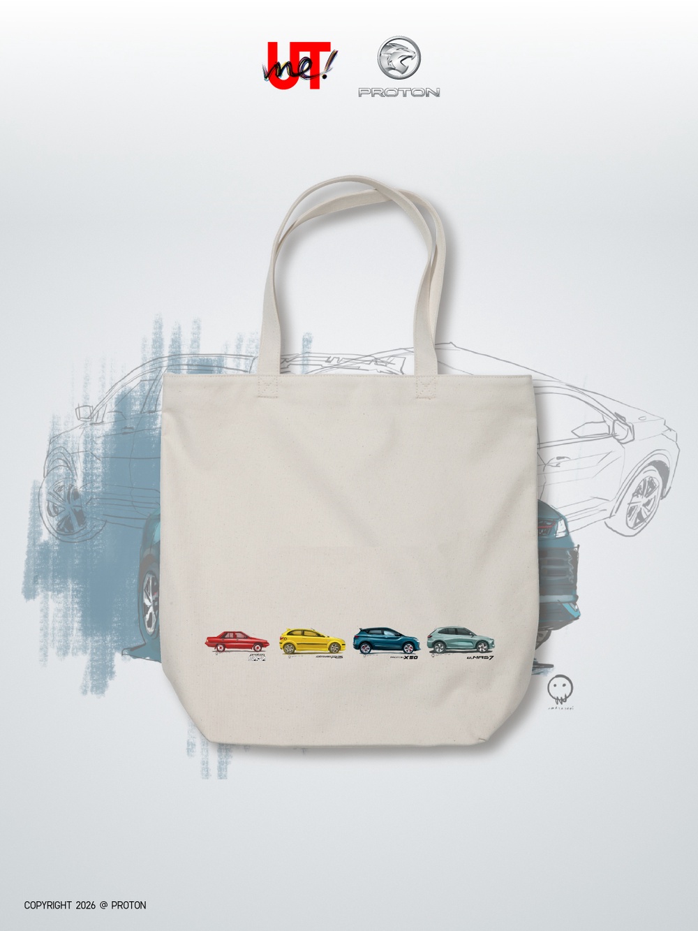 Image from: UNIQLO and PROTON Celebrate Malaysian Automotive Icons with Exclusive UTme! Collection
