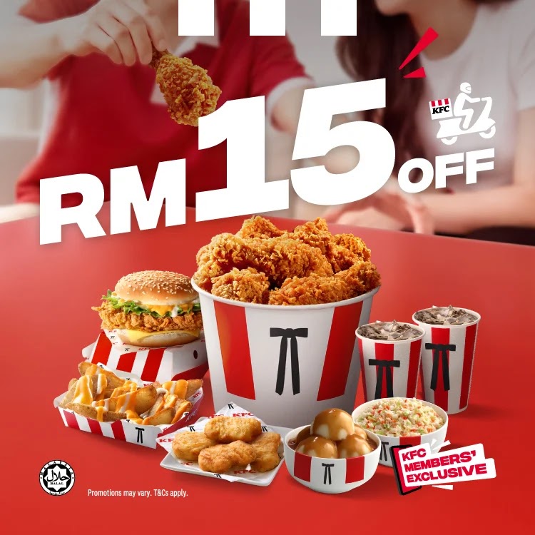 Image from: KFC再推出RM10和RM15的折扣券！