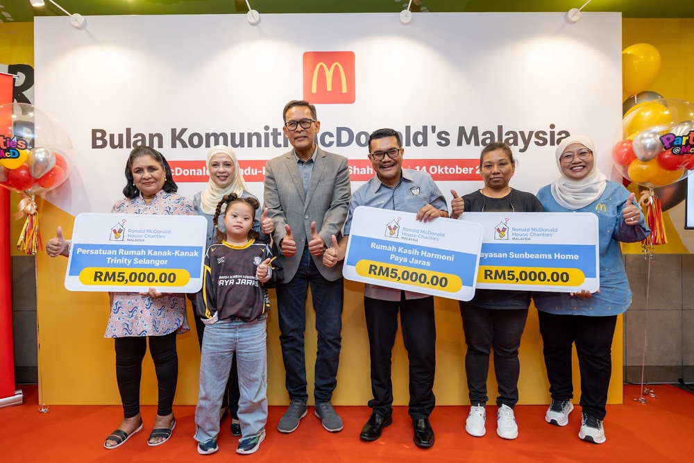 RMHC Malaysia presents RM5,000 contributions to three welfare homes during Mekdi Community Month 2026